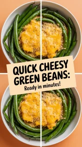 Delicious quick microwave Parmesan green beans ready in minutes