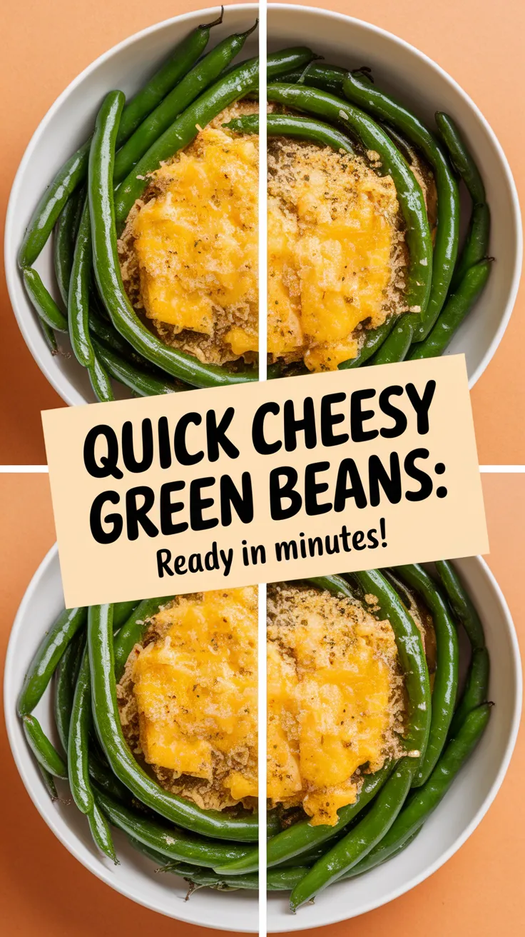 Delicious quick microwave Parmesan green beans ready in minutes