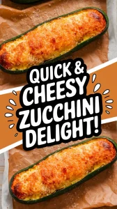 Delicious quick microwave Parmesan zucchini with a cheesy topping