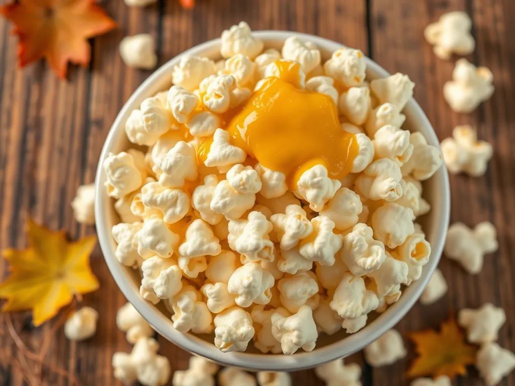 Bowl of popcorn with artificial butter flavor, relevant to microwaving popcorn bags.