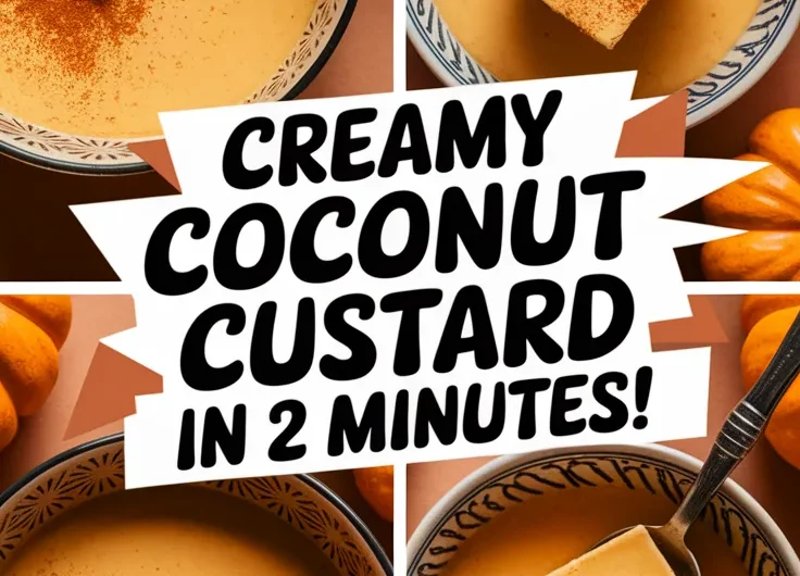 Microwave Pumpkin Custard with Coconut Milk
