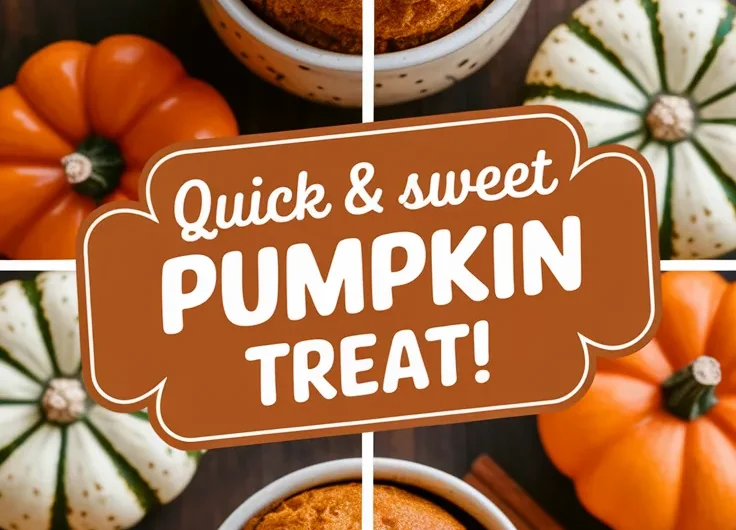 2-Minute Microwave Pumpkin Mug Cake (No Sugar)