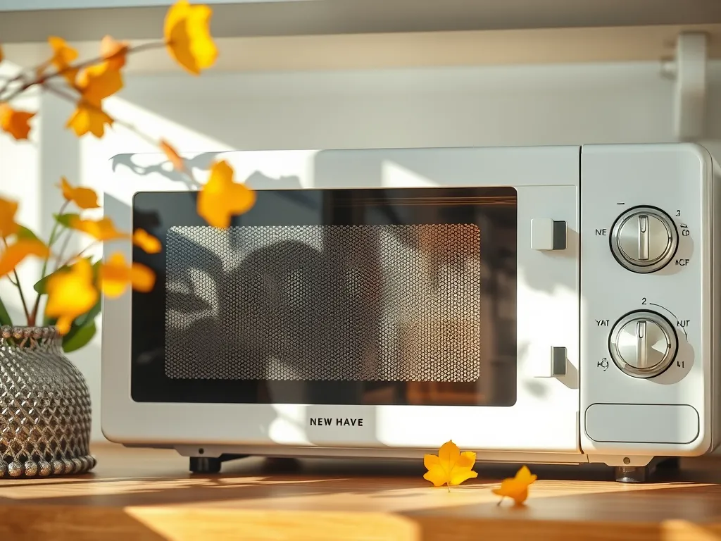 Microwave oven highlighting potential radiation leakage concerns related to smartphone sensors
