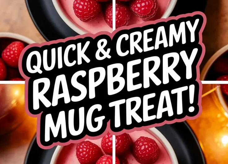 Microwave Raspberry Cheesecake Mug