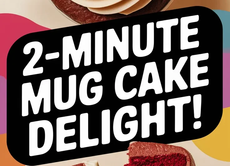 2-Minute Microwave Red Velvet Mug Cake (Dairy-Free)