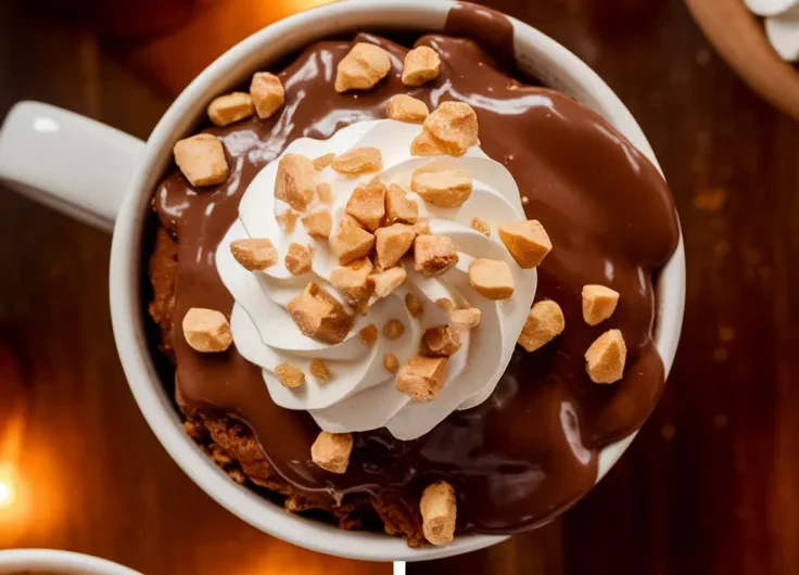 Microwave Reese’s Mug Cake