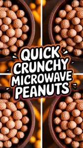 Bowls of roasted peanuts ready to be enjoyed, perfect for microwave roasting.