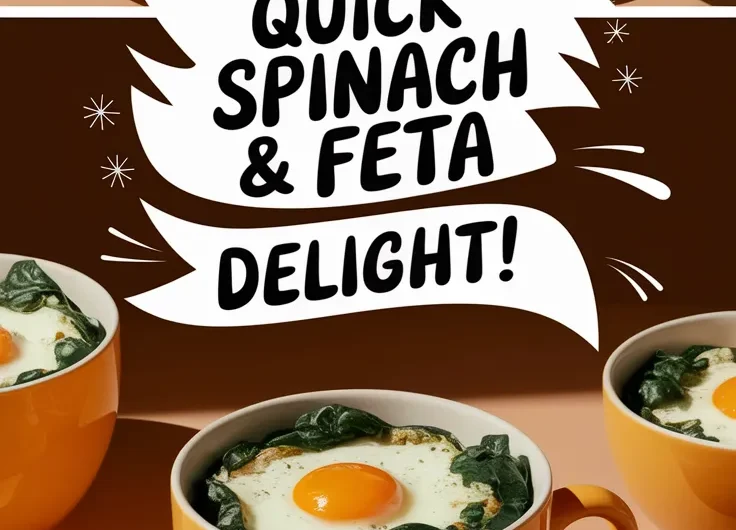 2-Minute Microwave Spinach & Feta Egg Mug