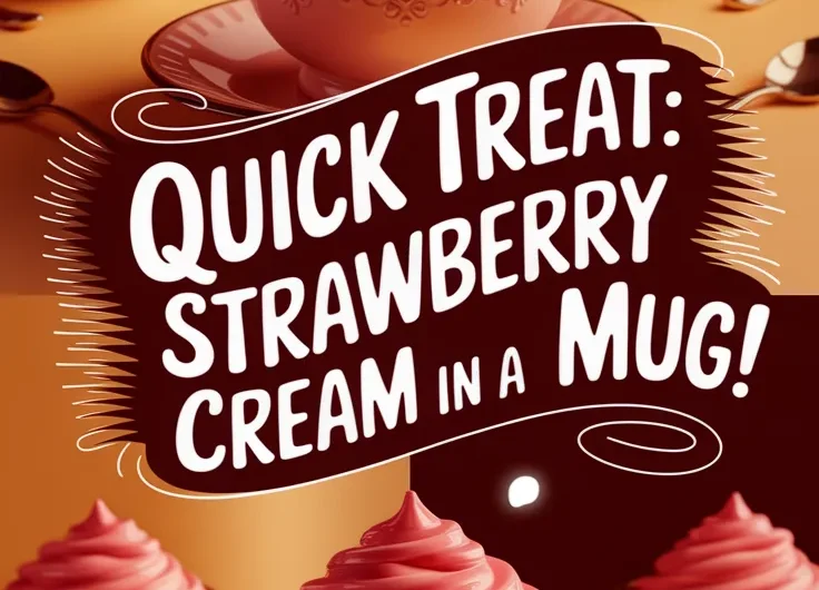 Microwave Strawberry Cream Mug