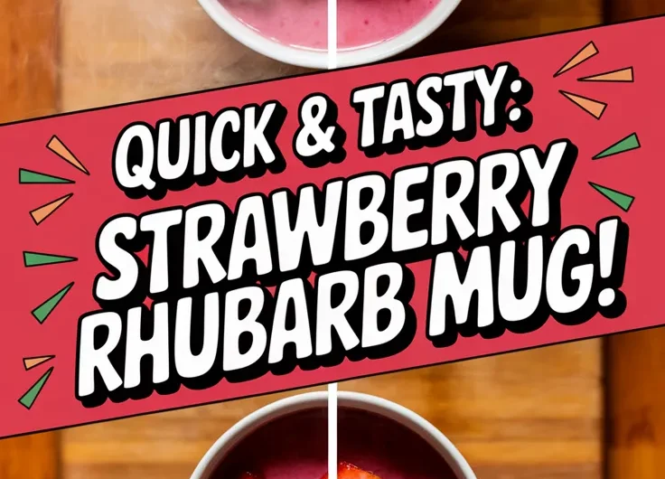 Microwave Strawberry Rhubarb Mug