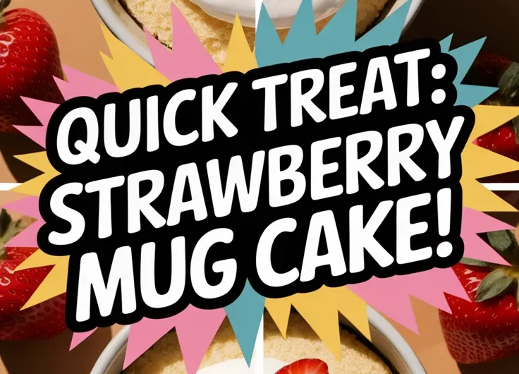 Microwave Strawberry Shortcake Mug
