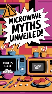 Illustration showing microwave settings for Express Cook and Power Level