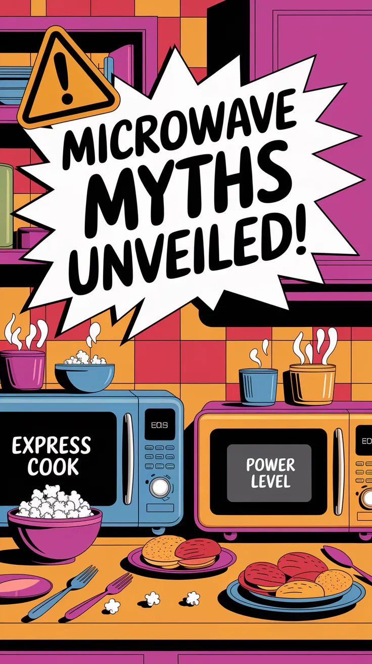 Illustration showing microwave settings for Express Cook and Power Level