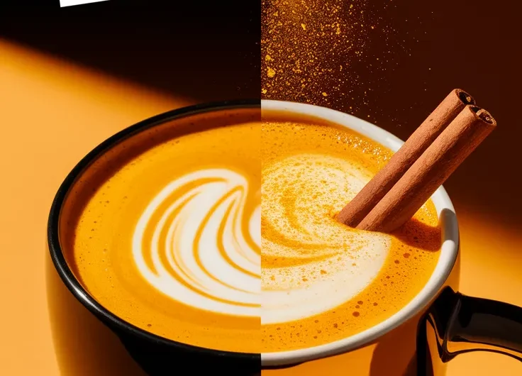 2-Minute Microwave Turmeric Golden Milk Latte