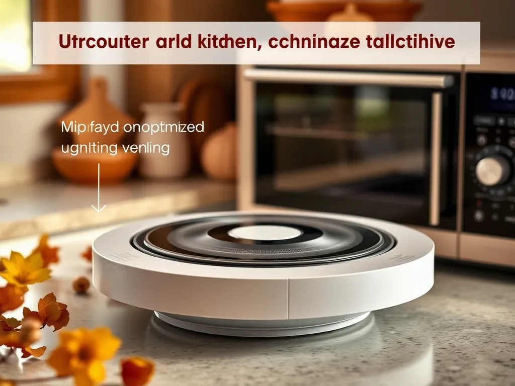Microwave turntable replacement part placed in a kitchen setting for better performance.