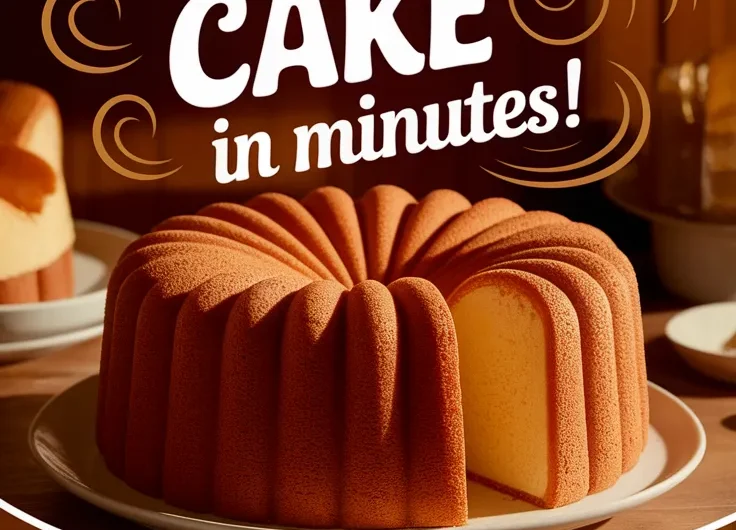 Microwave Vanilla Almond Cake