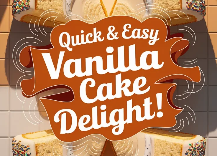 Microwave Vanilla Sprinkle Cake