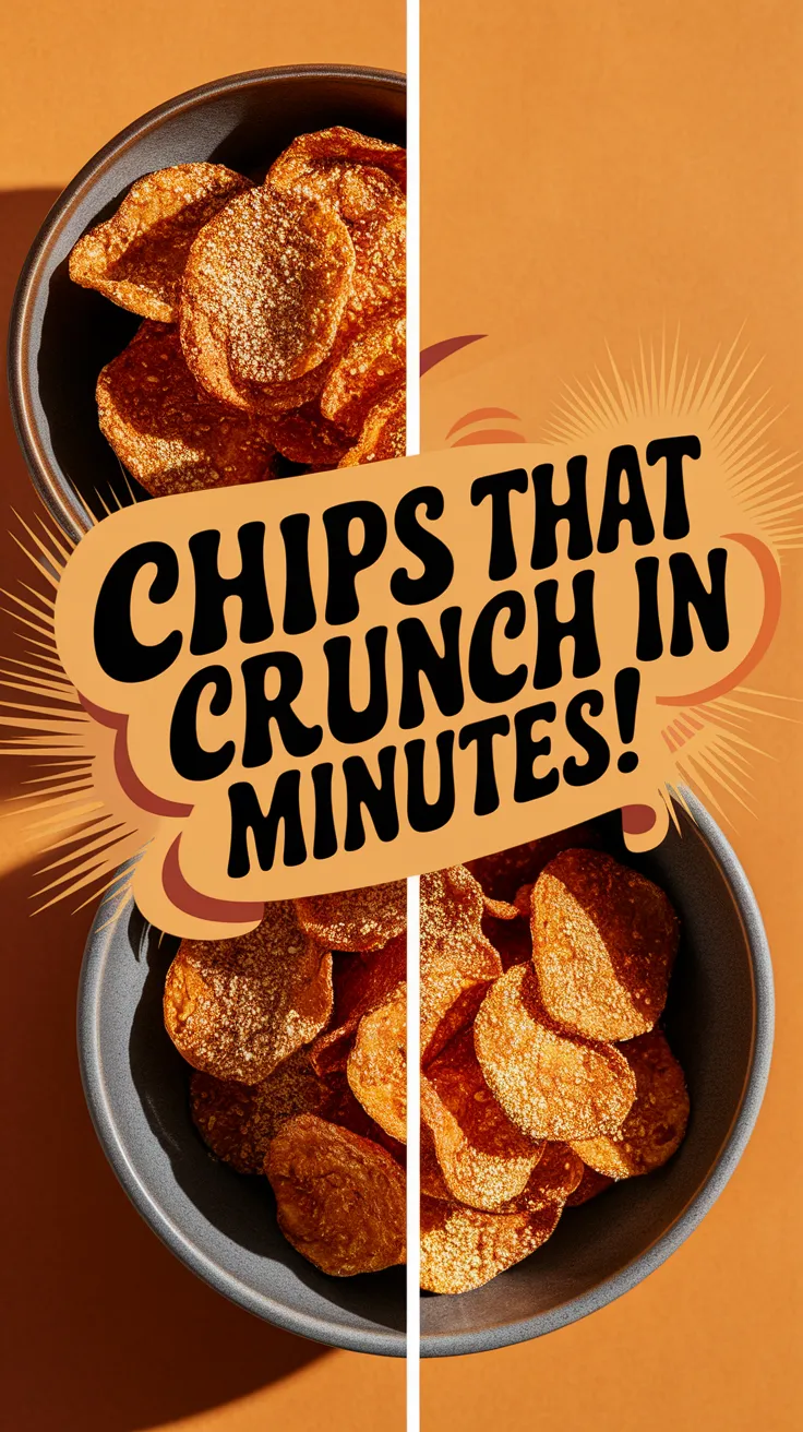 Delicious homemade microwave veggie chips with nutritional yeast