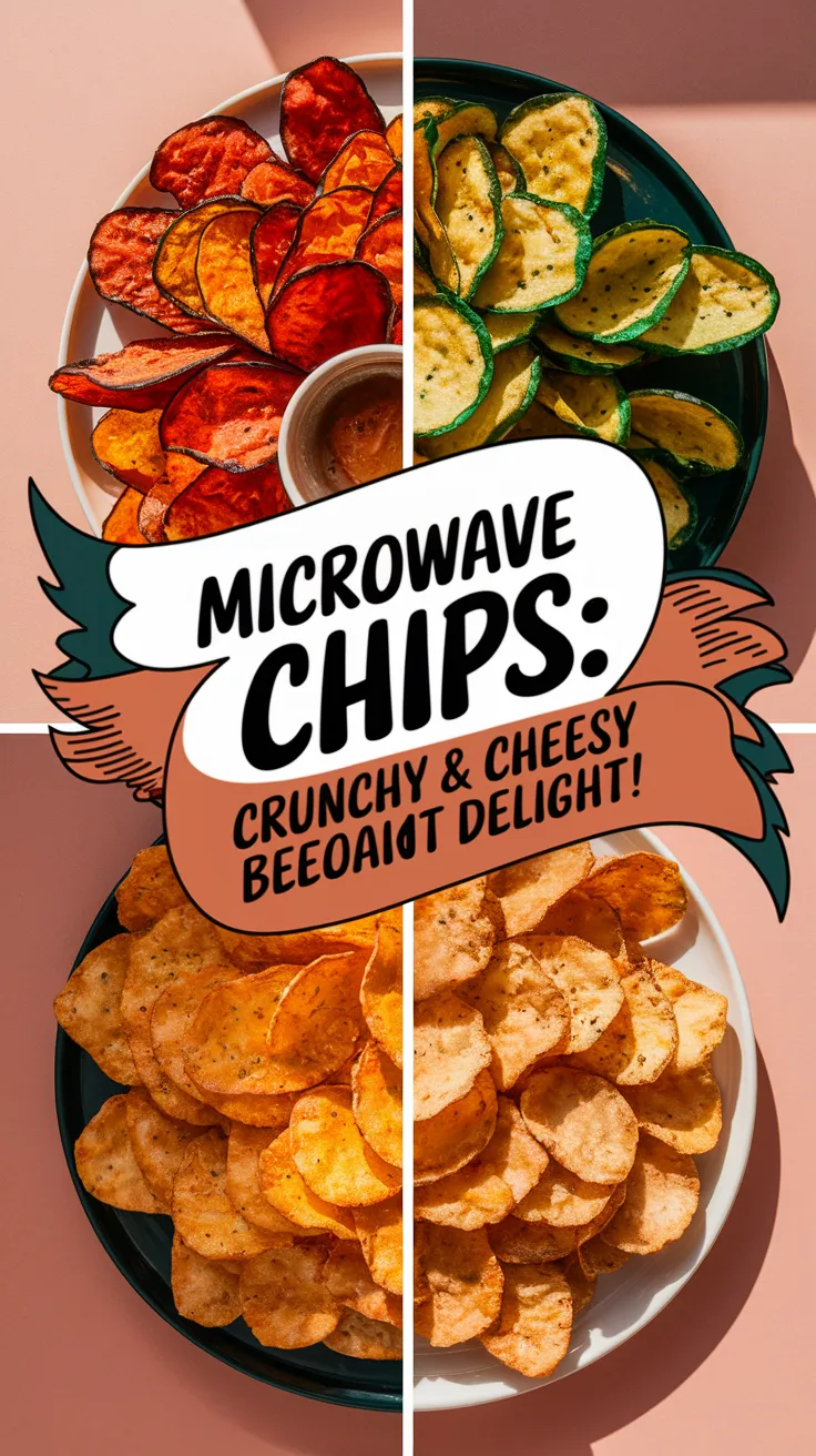 Delicious homemade microwave veggie chips with parmesan, perfect for a healthy snack