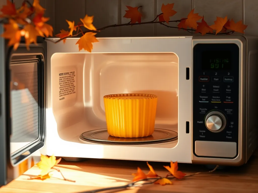 Microwave with zinc oxide cream in a yellow container for medical use.