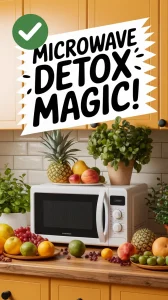 Microwave Detox with Fruits and Vegetables for Chemical Removal