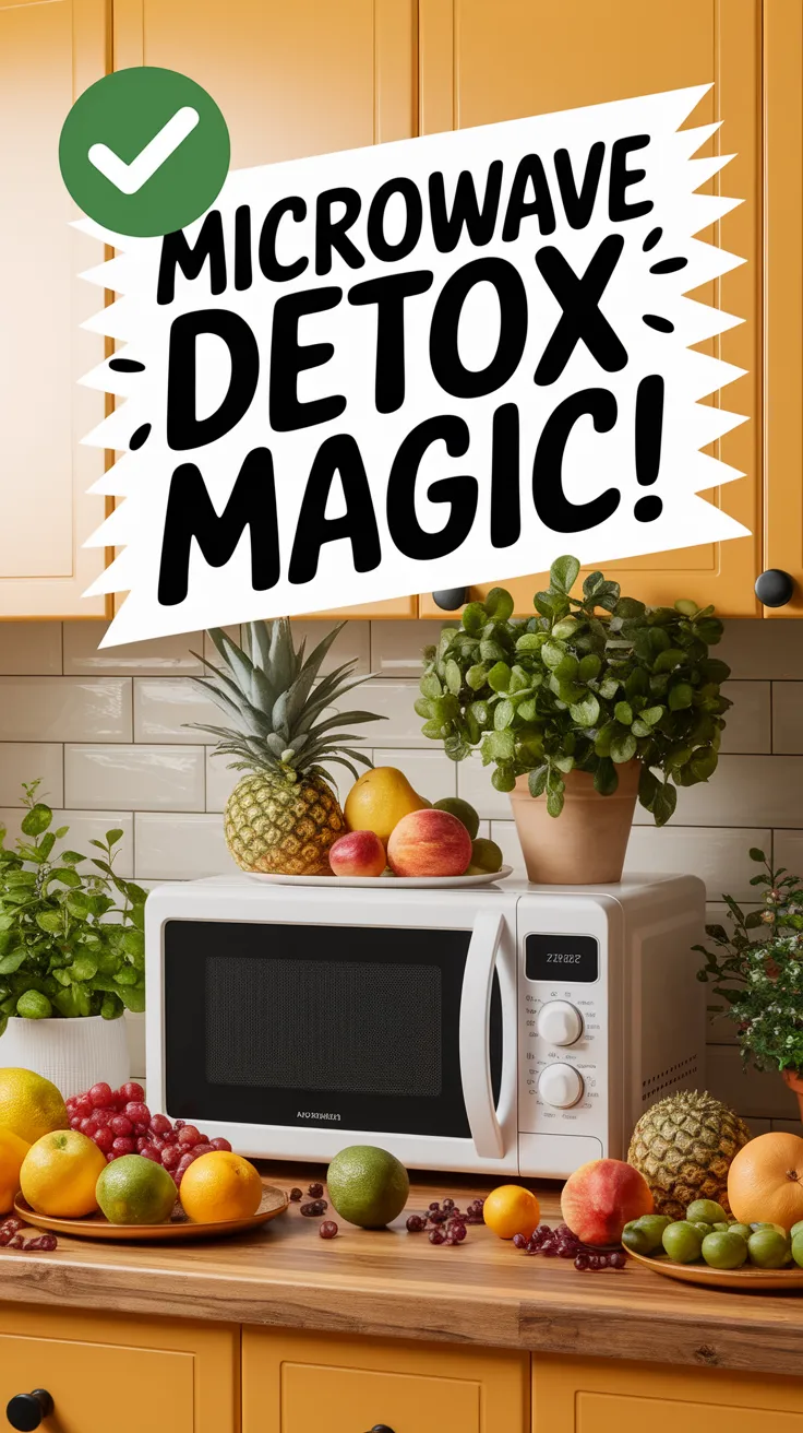 Microwave Detox with Fruits and Vegetables for Chemical Removal