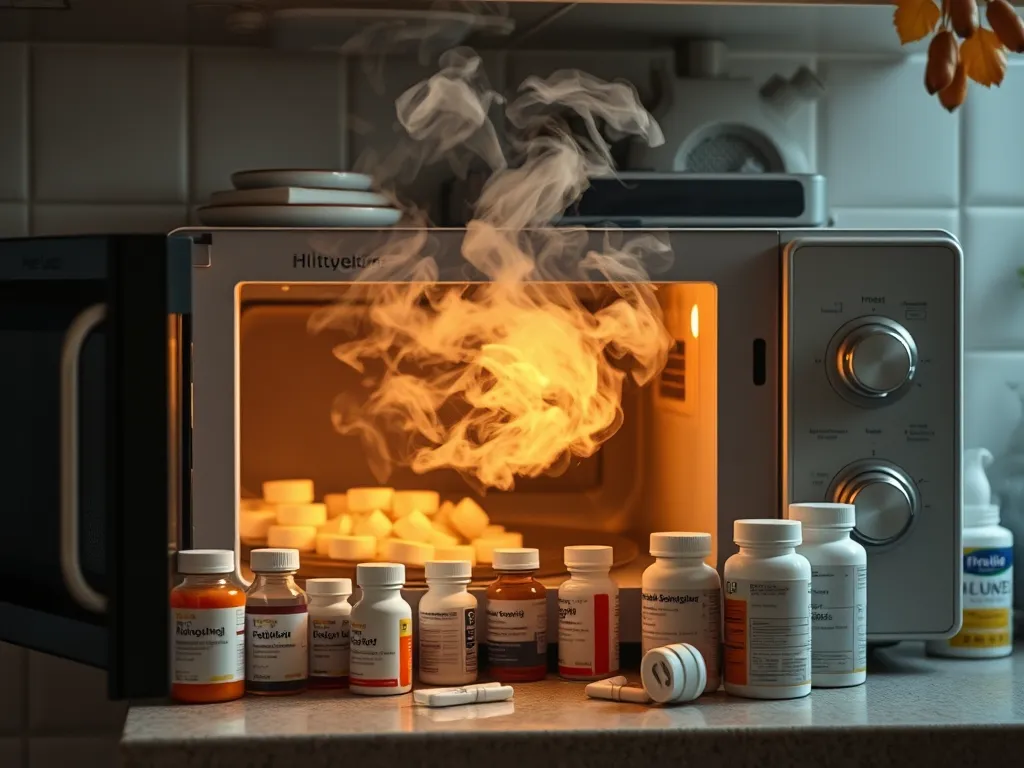 Microwave with medications and steam, related to Can Microwaves Neutralize Medications?
