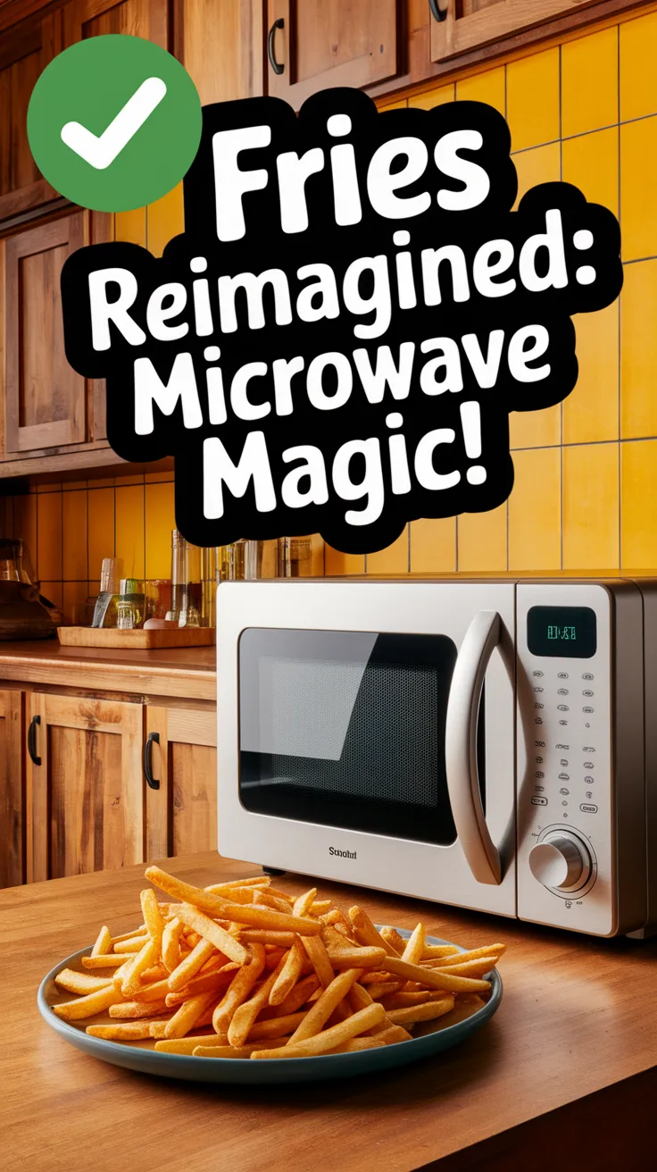 Delicious microwaved fries that taste freshly fried, showcasing the trick to enhance flavor.