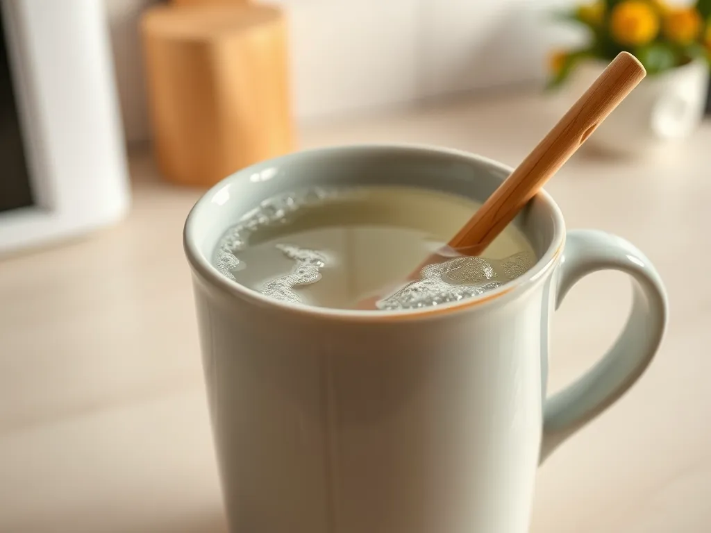 A cup of water being microwaved, illustrating the effects of microwaving water on its molecular structure.