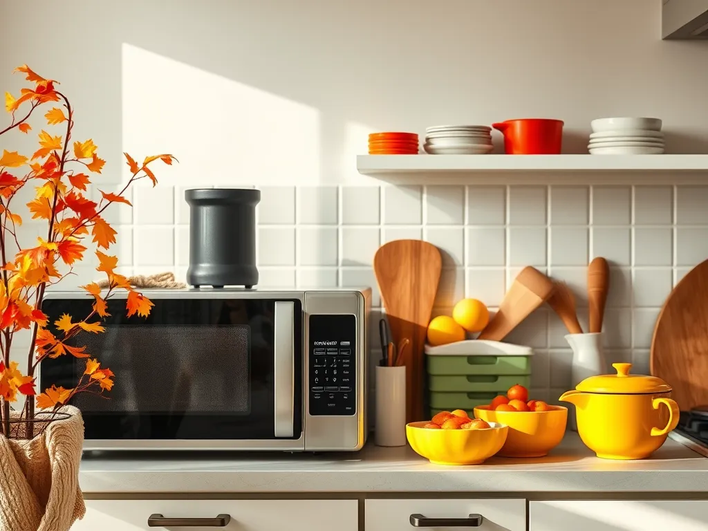 A microwave with charcoal filters placed inside, illustrating the refresh process of charcoal filters.