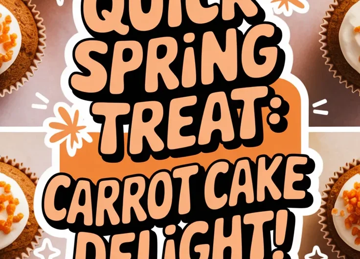 Mini Carrot Cake Cups (Microwave Spring Treat)