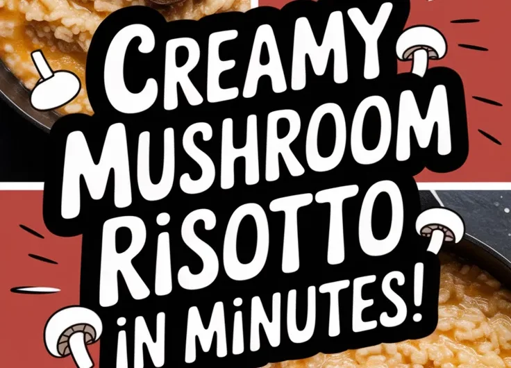 One-Pot Microwave Mushroom Risotto