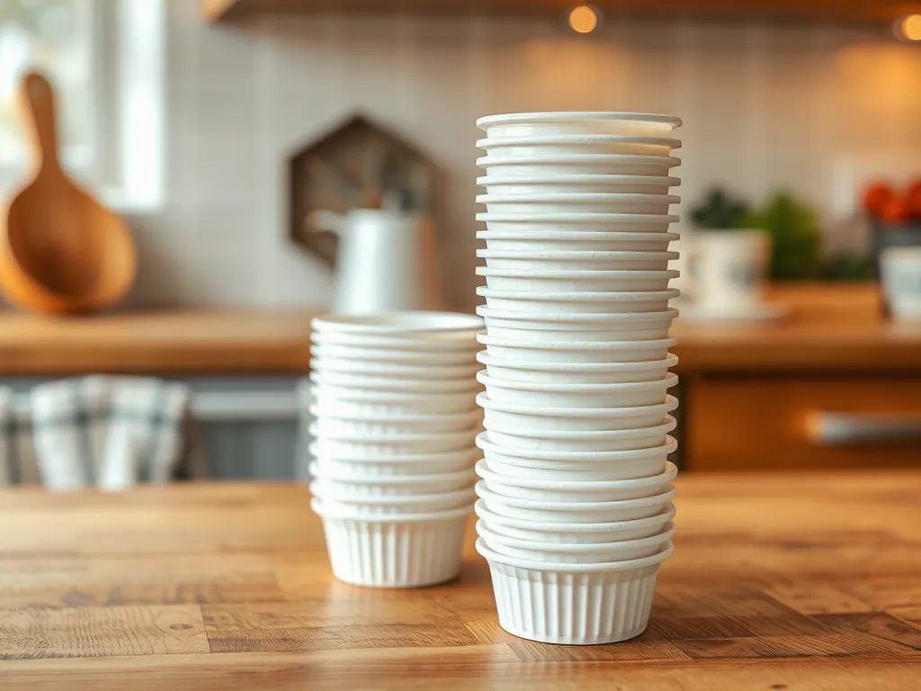 Stack of plastic containers not safe for microwaving