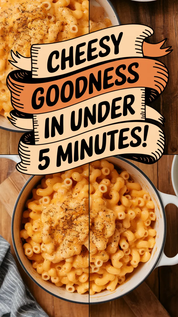 Delicious One-Pot Mac & Cheese ready in under 5 minutes.
