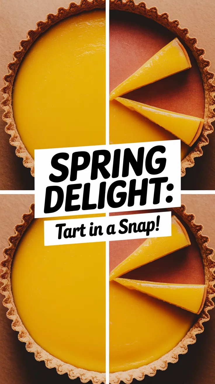 Delicious Passionfruit Tart showcasing vibrant yellow filling in a microwave-friendly setting.