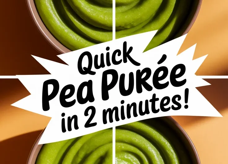 Pea Purée for Spring Plates (Microwave Steam Method)