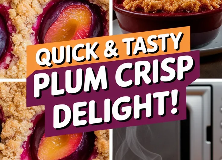 Lazy Summer Microwave Plum Crisp