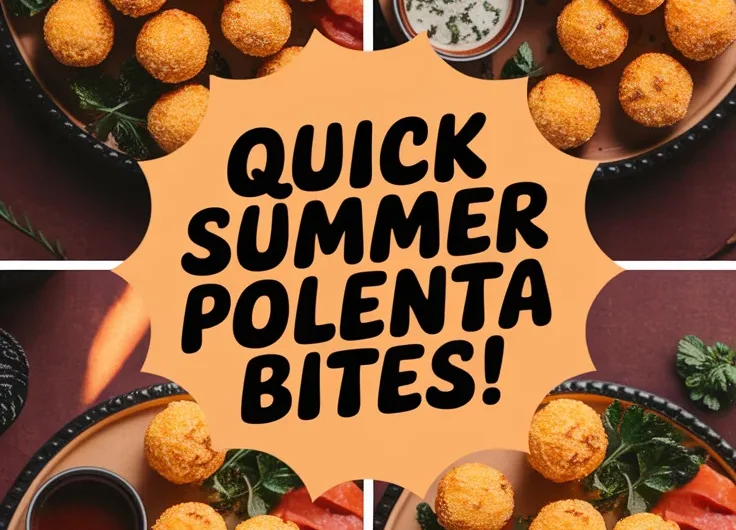 Polenta Bites – Summer Appetizer (Microwave Set)