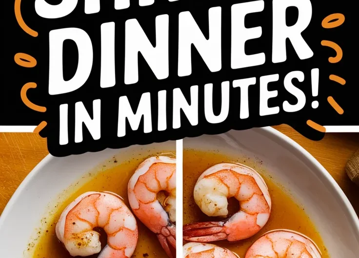Quick Garlic Butter Shrimp Microwave