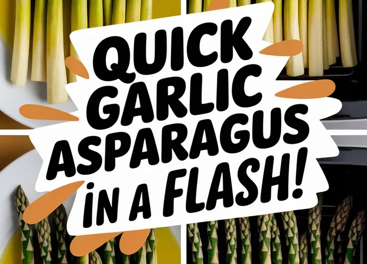 Quick Microwave Garlic Asparagus