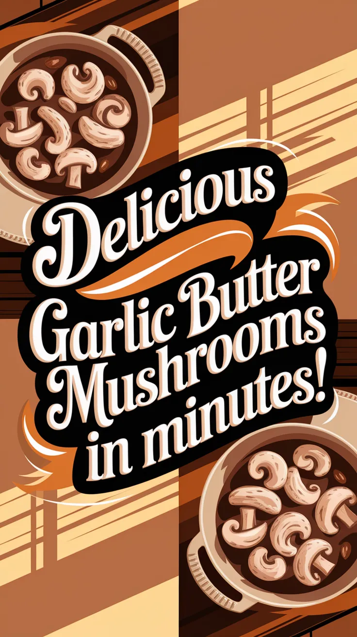 Delicious garlic butter mushrooms prepared in a microwave.