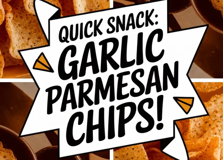 Quick Microwave Garlic Parmesan Chips