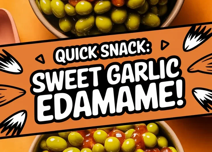 Quick Microwave Honey Garlic Edamame