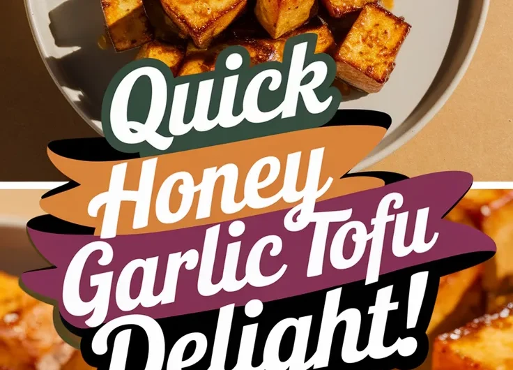 Quick Microwave Honey Garlic Tofu