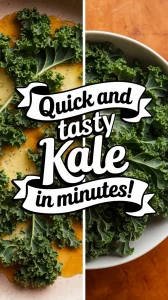 Healthy and delicious Parmesan kale ready to be microwaved