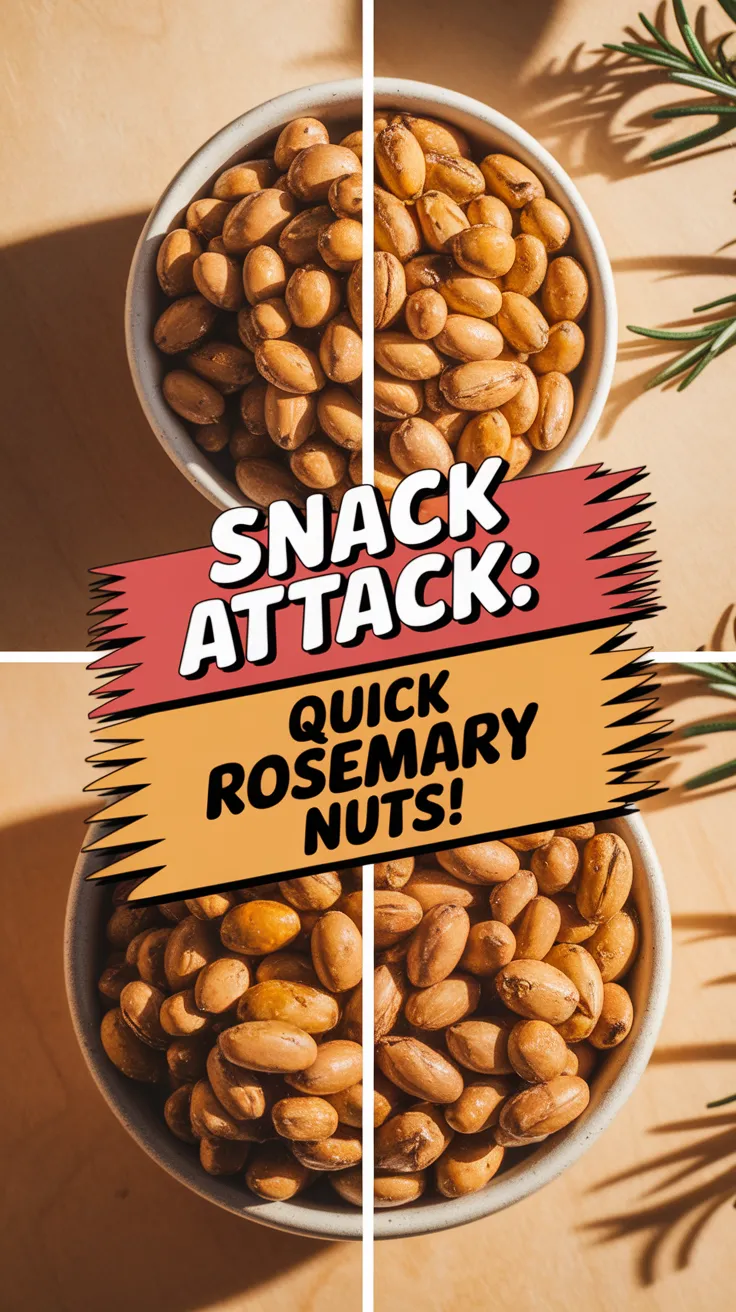 Bowl of quick microwave rosemary nuts ready for snacking