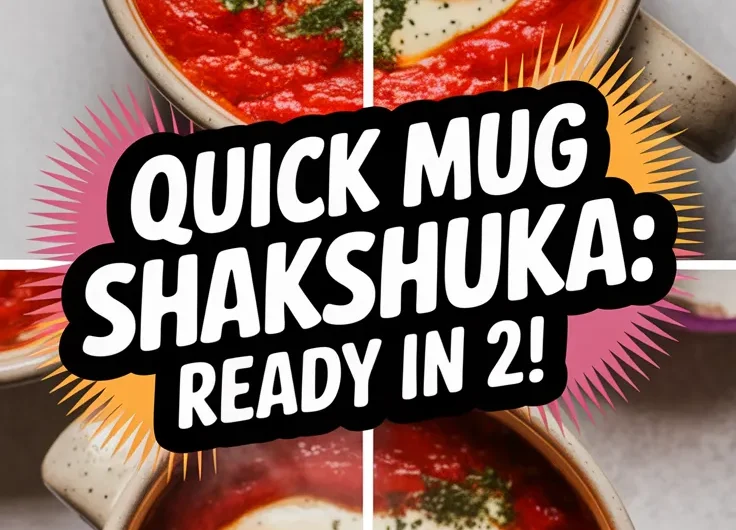 2-Minute Microwave Shakshuka in a Mug (Vegetarian)