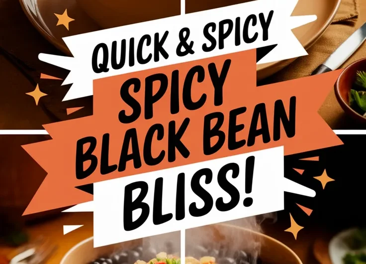 Quick Spicy Black Beans in the Microwave