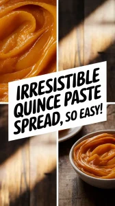 Delicious quince paste spread in a bowl, perfect for summer.