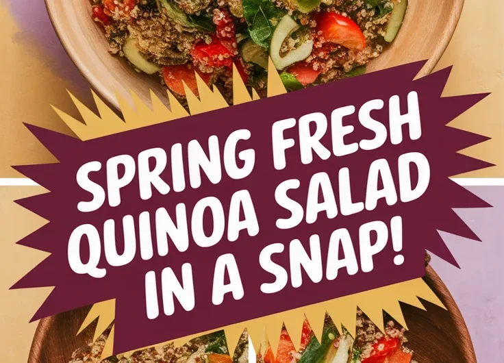 Quinoa Salad with Spring Vibes (Microwave Grain Base)
